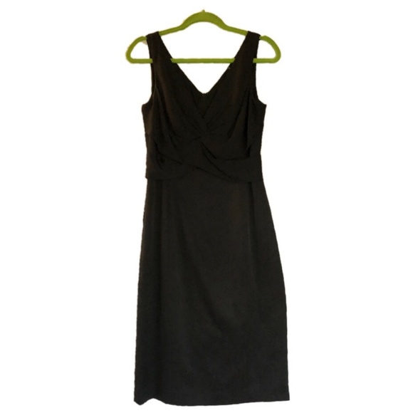 ELIE TAHARI Women’s Silk Cocktail Black Dress - 8 - Picture 2 of 7